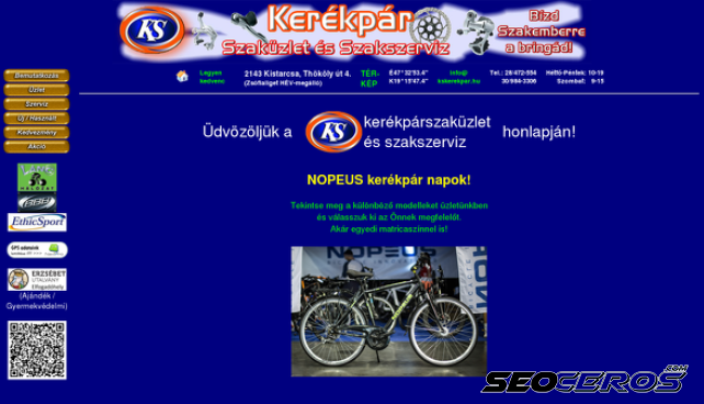 kskerekpar.hu desktop náhled obrázku