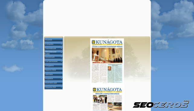 kunagota.hu desktop előnézeti kép