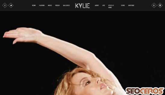 kylie.com desktop prikaz slike