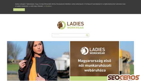 ladiesworkwear.hu desktop preview