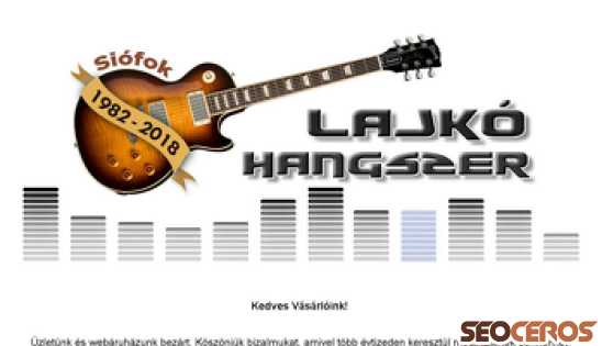lajko-hangszer.hu desktop vista previa
