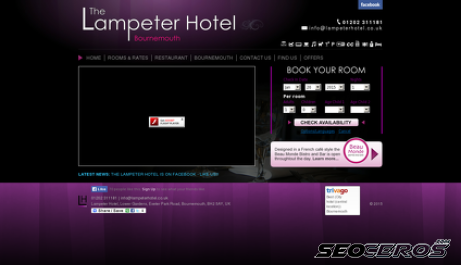 lampeterhotel.co.uk desktop náhled obrázku