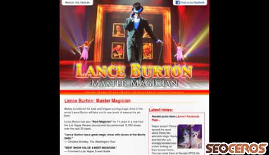lanceburton.com desktop náhľad obrázku