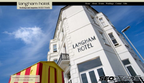 langhamhotel.co.uk desktop előnézeti kép