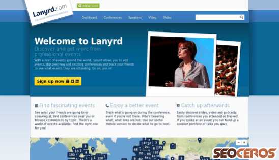 lanyrd.com desktop előnézeti kép