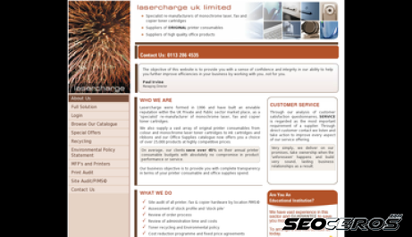 lasercharge.co.uk desktop vista previa