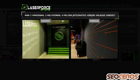 laserforce.hu desktop förhandsvisning