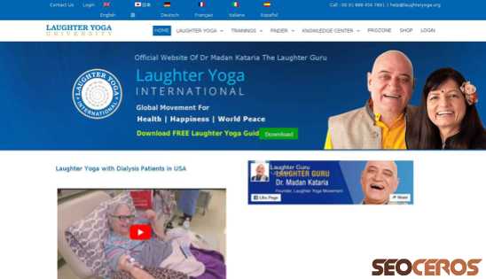 laughteryoga.org desktop anteprima