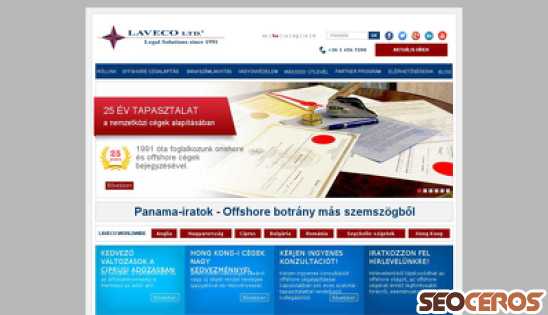 laveco.hu desktop náhľad obrázku