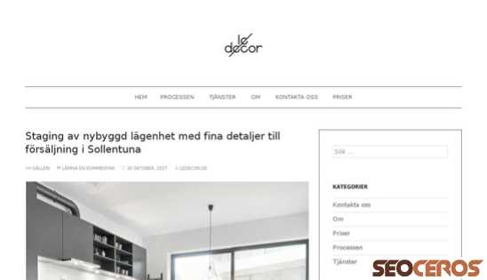 ledecor.se desktop előnézeti kép