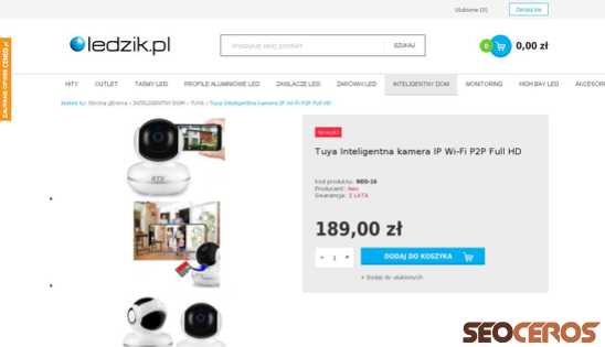 ledzik.pl/product-pol-2392-Tuya-Inteligentna-kamera-IP-Wi-Fi-P2P-Full-HD.html desktop obraz podglądowy