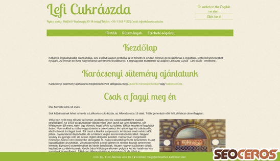 leficukraszda.hu desktop előnézeti kép