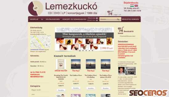 lemezkucko.hu desktop vista previa