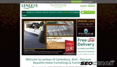 lenleys.co.uk desktop preview