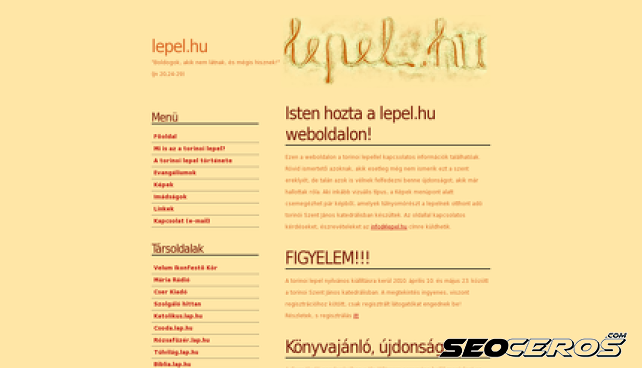 lepel.hu desktop előnézeti kép
