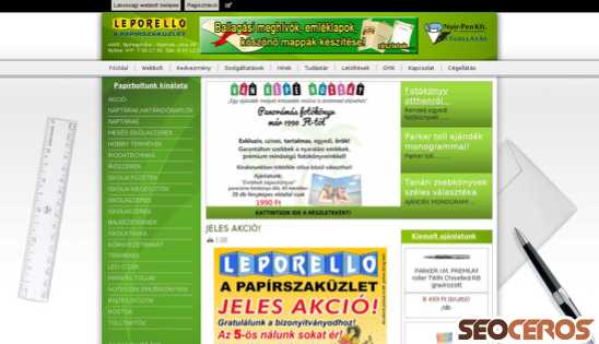 leporello.hu desktop náhľad obrázku