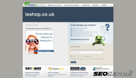 leshop.co.uk desktop előnézeti kép