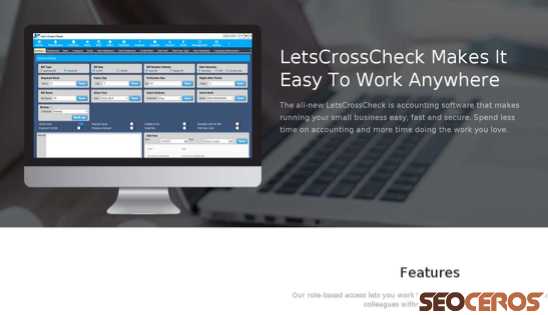 letscrosscheck.com desktop förhandsvisning