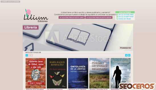 lilium.liberartestudio.com/libreria.html desktop obraz podglądowy