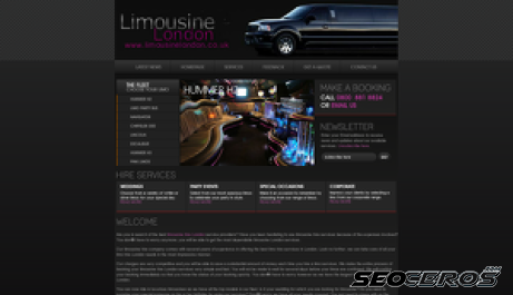 limousinelondon.co.uk desktop previzualizare