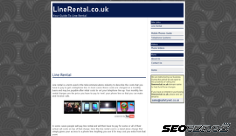 linerental.co.uk desktop náhled obrázku
