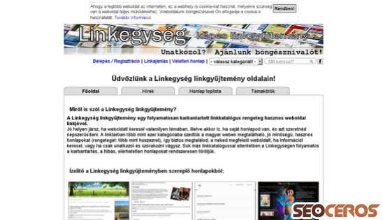 linkegyseg.hu desktop előnézeti kép