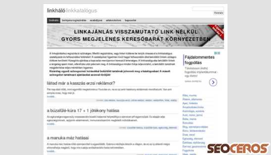linkhalo.info desktop előnézeti kép