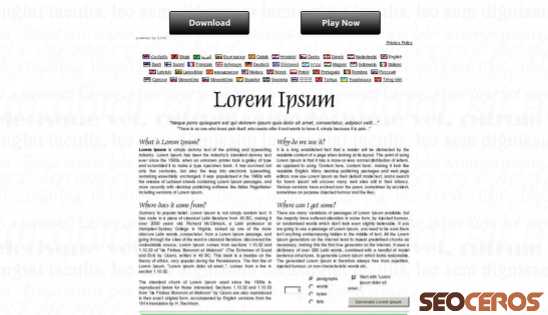 lipsum.com desktop previzualizare