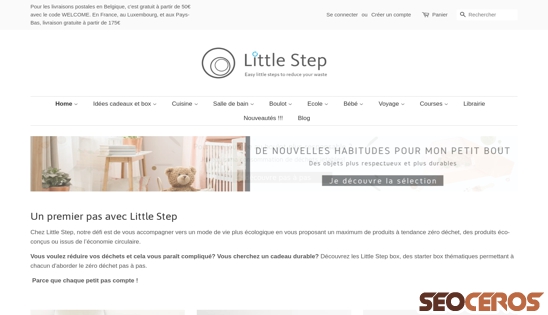 littlestep.be desktop förhandsvisning