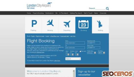 londoncityairport.com desktop náhľad obrázku