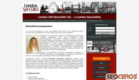 londonspecialista.hu desktop előnézeti kép