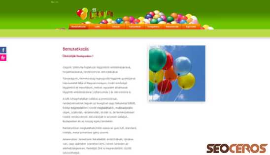 luftballon.hu desktop náhled obrázku