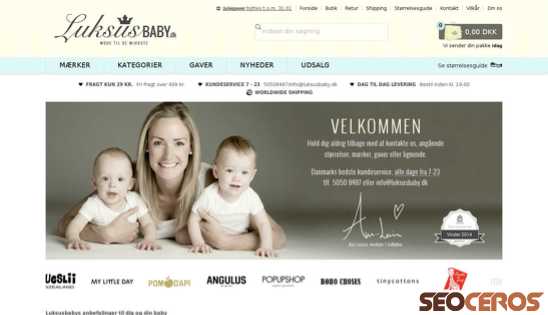 luksusbaby.dk desktop előnézeti kép