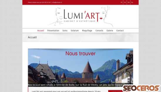 lumiart.ch desktop előnézeti kép