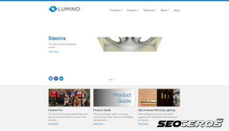 lumino.co.uk desktop förhandsvisning