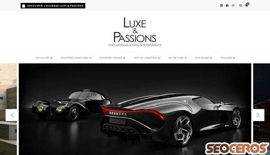 luxe-et-passions.fr desktop preview