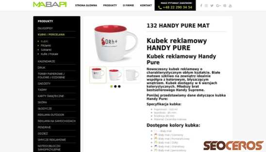 mabapi.pl/kubek-reklamowy-handy-pure {typen} forhåndsvisning