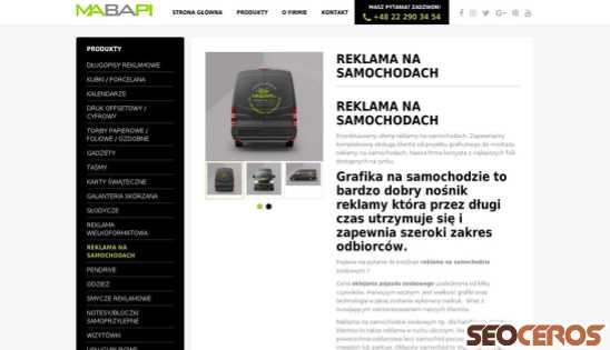 mabapi.pl/reklama-na-samochodach desktop preview