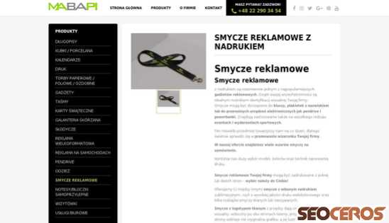 mabapi.pl/smycze-reklamowe desktop előnézeti kép