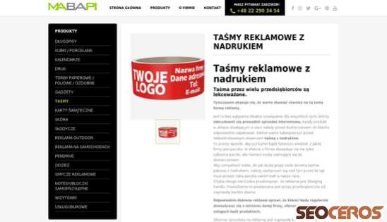 mabapi.pl/tasmy-z-nadrukiem desktop obraz podglądowy