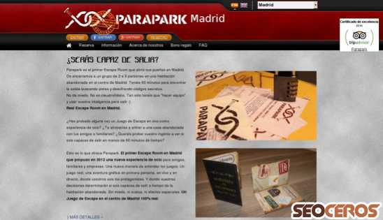 madrid.parapark.es desktop náhľad obrázku