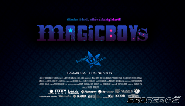 magicboys.hu desktop előnézeti kép