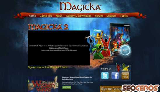 magickagame.com desktop preview