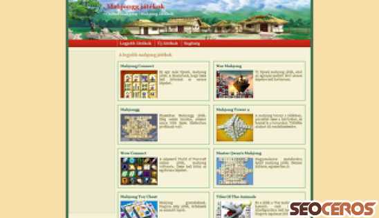 mahjonggjatekok.com desktop előnézeti kép