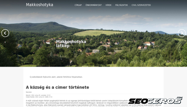 makkoshotyka.hu desktop előnézeti kép
