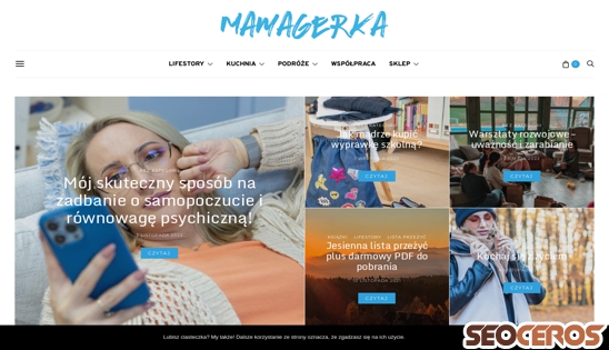 mamagerka.pl desktop prikaz slike