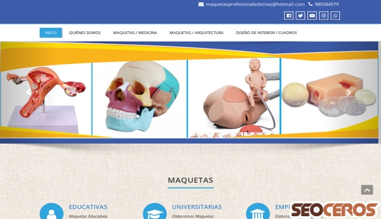 maquetasbrinez.com desktop előnézeti kép