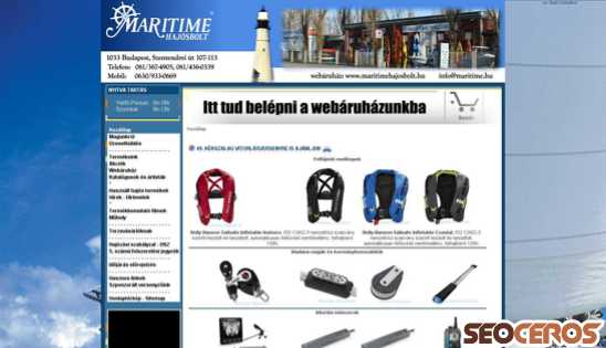 maritime.hu desktop previzualizare