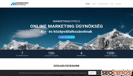 marketingexpress.hu desktop előnézeti kép