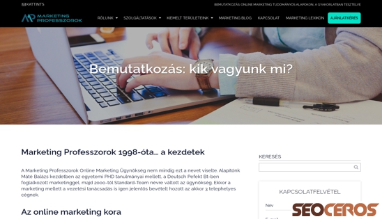 marketingprofesszorok.hu/bemutatkozas.html desktop előnézeti kép
